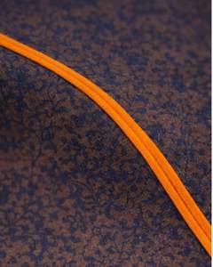 Conjunto de yoga de dos piezas azul marino personalizado para mujer, top corto con cremallera y pantalones acampanados de cintura alta con ribete en contraste, ropa deportiva para gimnasio, OEM personalizado - Product Image 6