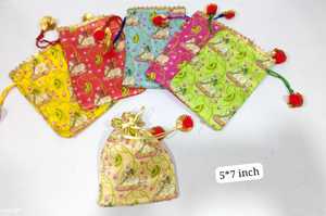 Organza Gota Patti Potli Indian Wedding Favor Gift <b>Bags</b> Dry Fruit Candy Packing Festive Diwali Christmas <b>Easter</b> Ramadan - Product Image 4