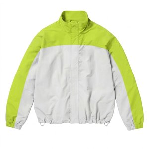 High Selling Custom Logo Green White Men's Nylon <b>Wind</b> <b>Breaker</b> Trousers Sets For Summer Vintage Wear Men Sets Streetwear Jackets - Product Image 2