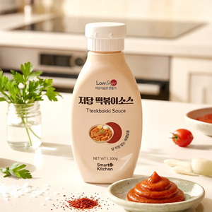 [Samafood] SmartKitchen Sauce Tteokbokki Faible en Sucre Sauce Coréenne Épicée pour Gâteaux de Riz 300g - Product Image 3