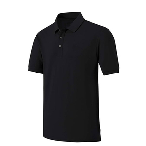 Polo pour homme OEM ODM à manches courtes, couleur unie, boutonné, col tricoté, décontracté, personnalisé, formel, pour le golf - Product Image 4