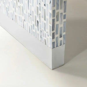 Mueble de Diseño para Hogares Contemporáneos y Espacios Interiores Elegantes, Taburete con Mosaico de Madreperla - Product Image 3