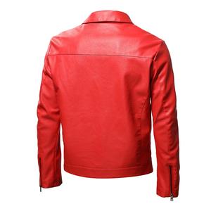 Veste de moto pour homme 2024, printemps automne, nouvelle veste en simili cuir PU, veste de motard décontractée tendance, fermeture éclair décorative - Product Image 5