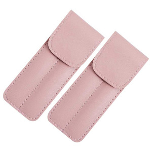 Étui de transport professionnel pour outils de beauté, 2 pièces, avec un design de rangement soigné, une fermeture sécurisée et des pochettes pratiques pour pinces à cils - Product Image 1