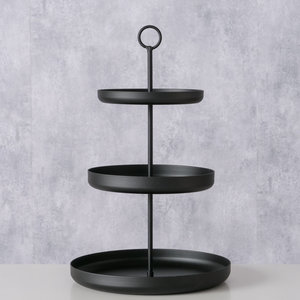 Support à gâteau à trois étages en fer forgé, finition antique, lavable au lave-vaisselle, réutilisable, présentoir à desserts multi-niveaux, artisanat licorne - Product Image 2
