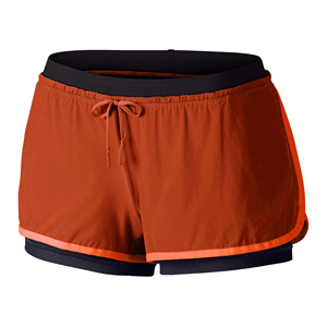 Shorts tricotés taille haute pour femmes, rose uni, avec cordon de serrage, sportifs, séchage rapide, coupe régulière, avec poches, vente en gros 2026 - Product Image 4