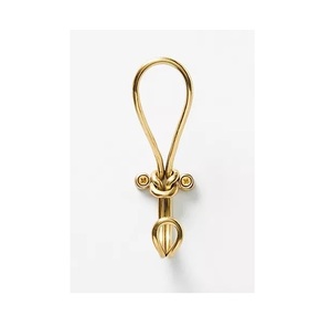 Aluminum Wall <b>Hook</b> Premium Wall Mounted Clothes Hanger for Bathroom Bedroom Entryway Organization - Product Image 1