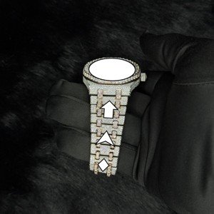 Nuevo Reloj Iced Out de Lujo Personalizable de Acero Inoxidable con Engaste Artesanal, Estilo Hip Hop, con Moissanita VVS, Precio de Fábrica - Product Image 5