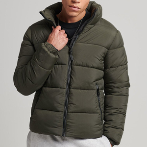 Winter 2026 Wholesale Custom Printed Puffer <b>Jacket</b> for Men Customized Casual Winter Polyester Bubble <b>Jacket</b> for Men with Pockets - Product Image 1