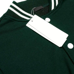 Veste de sport verte pour homme, manches blanches, couleur unie, boutons sur le devant, style décontracté, coupe classique, col rabattu, vêtement d'automne - Product Image 4