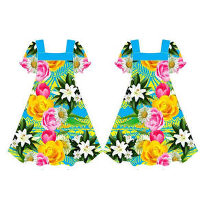 Micronesian Dress Plus Size Women Customized Mumu Dress Mumu Hawaiian Flower Print Mumu Dresses - Product Image 4