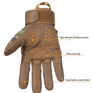 Guantes de Carreras de Dedo Completo, Material PU, Antideslizantes, Correa de Muñeca Ajustable, Unisex, Actividades al Aire Libre - Product Image 4