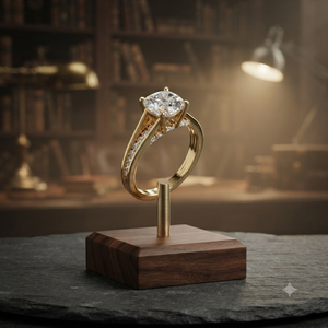 Luxury Gold Plated Cushion Cut Moissanite Engagement <b>Ring</b> for Women, Elegant Wedding Jewelry, <b>Custom</b> - Product Image 1