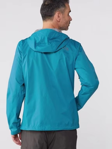 Men's Hooded Waterproof Jacket Solid Color Polyester Zipper Closure Casual Winter Style Regular Fit - Product Image 4