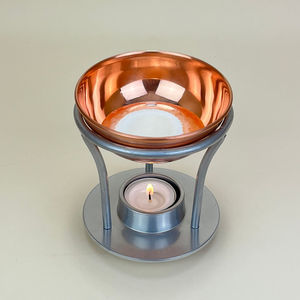 Nuevo Quemador de Aceite y Cera Metálico Creativo, Elegante Difusor de Aromaterapia, Perfecto para Relajarse en Casa, la Oficina o el Spa - Product Image 1