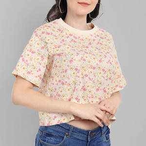 Camisetas Cortas para Mujer, Diseño Exclusivo, Cuello Redondo, MOQ Bajo, Transpirables, Diseño Personalizado, Precio Razonable, OEM - Product Image 2