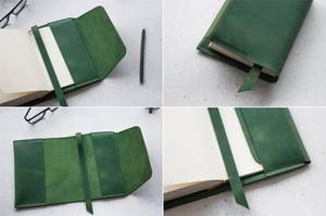 Housse de planificateur en cuir avec boucle pour stylo, bande élastique, étui pour journal en cuir, organisateur personnalisé, fabricant LBC-0013 - Product Image 5