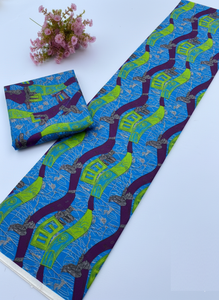 Tissu en coton imprimé Ankara africain vibrant pour la confection de vêtements élégants, les travaux manuels, la décoration intérieure et la mode par Hitjem ExportSupplie - Product Image 3