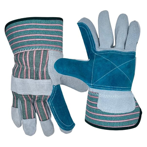 Guantes de Manipulación Reforzados con Palma de Tela de Contraste, Correa de Muñeca Ajustable, Puño Extendido y Paneles Múltiples, para Venta al por Mayor - Product Image 1
