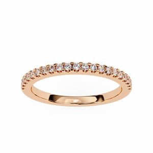 Anillo de Oro Sólido de 14k con Diamantes de Corte Redondo Clásico de la Marca Aries Jewel para Mujer, Ideal para Regalo, Compromiso, Aniversario, Boda - Product Image 3