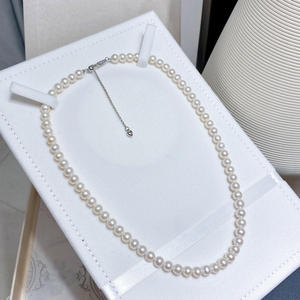 Collar de Perlas de Agua Dulce Naturales Aurora de 5-6 mm, Perfecto para Niñas, Cadena de Perlas con Cierre de Hueso, Idea de Regalo - Product Image 3