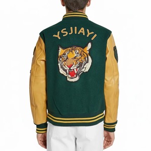 Custom Fashion Embroidered <b>Leather</b> <b>Jacket</b> Genuine <b>Leather</b> Vintage Biker Coat OEM ODM Manufacturing Sample Service - Product Image 6