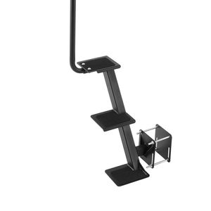 Scaletta a 3 Gradini in Acciaio al Carbonio Rinforzato per Rimorchio Barca con Maniglia Antiscivolo e 3 Opzioni di Angolo di Montaggio - Product Image 1