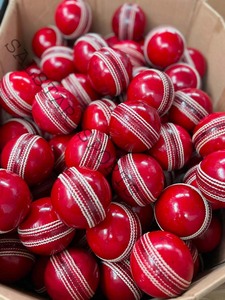Wholesale Red Colors Premium Grade Leather Club Cricket <b>Ball</b> 156GM Match Quality Cricket <b>Balls</b> Custom Logo Direct Factory - Product Image 6