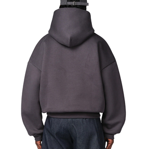 Sudadera con Capucha Personalizada de Alta Calidad, de Algodón Grueso, con Estampado en Relieve, Estilo Urbano, Transpirable, de Lujo, Talla Grande para Hombre - Product Image 2