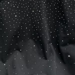 เสื้อยืดผู้ชายสีดำประดับเพชร เสื้อผ้าสตรีทแวร์ประดับเพชรระยิบระยับ แขนสั้นระบายอากาศได้ดี เสื้อแฟชั่นสำหรับออกงานกลางคืน - Product Image 6