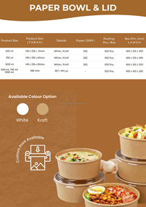 Boîte à dessert écologique biodégradable personnalisée avec couvercle ventilé, jetable, robuste, compatible micro-ondes et congélateur, pour crème glacée - Product Image 5