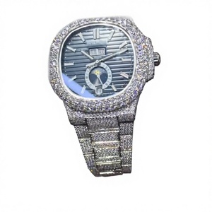 Trending Iced Out Lab Grown <b>Watch</b> Colorless Diamond <b>Watch</b> for <b>Men</b> Best Quality Wholesale Price - Product Image 1