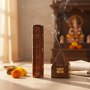 Decorative Chinese Style Wooden <b>Incense</b> Tray Holder Handmade Durable Stick Burner for Home Decor Meditation Spiritual Practices - Product Image 4