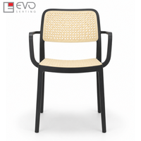 Chaise en plastique moulé moderne pour restaurant, café, maison et usage commercial