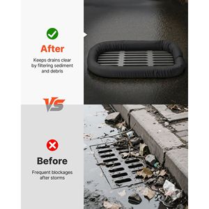 Filtro a calza per sedimenti diametro 5 Rivestimento in Polipropilene Efficiente per il Controllo dell'Erosione, Geosintetico in Argilla, Copertura 3x3 Metri - Product Image 4