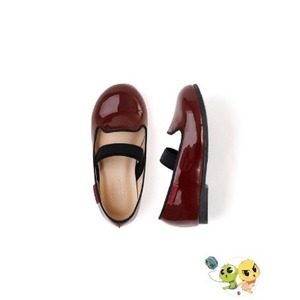 Chaussures plates en cuir de style coréen OZKIZ pour filles de 2 à 6 ans, collection Printemps/Automne, vente en gros, mode enfantine avec boucle - Product Image 1