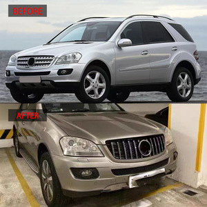 Nouvelle calandre à lamelles verticales de style GT pour <span class=keywords><strong>Mercedes</strong></span> <span class=keywords><strong>ML</strong></span> Classe W164 2005-2008, en ABS, remplacement direct - Product Image 5