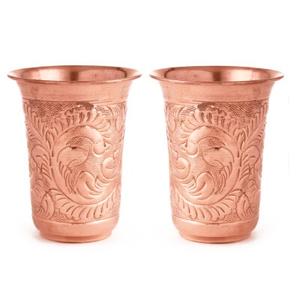 Pichet à eau en cuivre au design élégant Design floral en relief Articles utilitaires de cuisine à l'aspect unique Vaisselle à usage polyvalent - Product Image 6