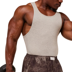 Pantalones Deportivos Holgados para Hombre, Color Taupe, Estilo Informal, para Gimnasio, Entrenamiento, Cintura Elástica - Product Image 5