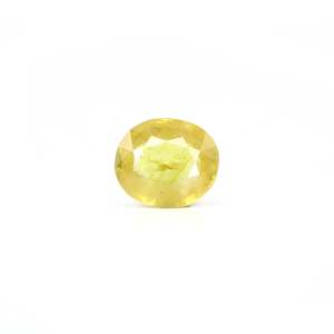 3.2 Carat Oval Cut Yellow Sapphire Loose Gemstone for Fine Jewelry - Product Image 1