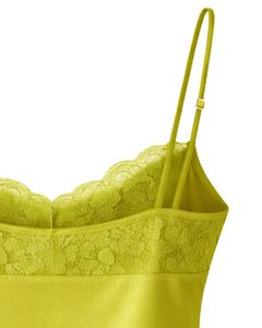 ชุดนอนเซ็กซี่ผ้าซาตินสีเขียว แต่งลูกไม้ เสื้อสายเดี่ยว กางเกงขาสั้น ชุดนอนผู้หญิง ชุดนอนผ้าไหมนุ่ม ชุดนอนฤดูร้อน ชุดลำลองสองชิ้น - Product Image 6