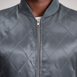 High Quality Women's Satin <b>Light</b> Bomber <b>Jacket</b> Solid Full Zip High Street Fashion Casual genuine Men's <b>jacket</b> - Product Image 3
