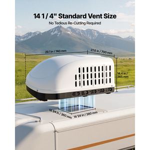 Unità AC da Tetto Non Canalizzata da 15000 BTU per Camper, 120V, Flusso d'Aria a Quattro Vie, Componenti e Sistemi per Raffreddamento e Riscaldamento - Product Image 5