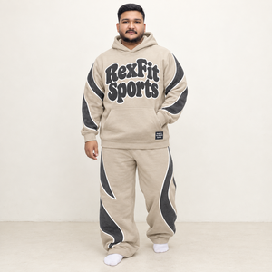 Ensemble de survêtement unisexe en molleton lavé avec veste zippée et pantalon décontracté, appliqué personnalisé, style streetwear, deux pièces assorties pour l'hiver - Product Image 2