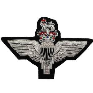 Écusson scolaire personnalisé pour uniformes et blazers, avec ailes brodées à la main, insignes d'épaule à ailes, à coudre et magnétiques - Product Image 3