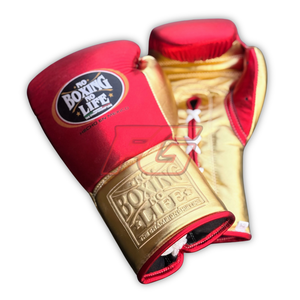 Custom No Boxing no Life Boxing <b>Gloves</b> Cowhide Leather Laced Boxing <b>Gloves</b> Training Sparring <b>Moisture</b> Wicking Quick Dry OEM Bulk - Product Image 3