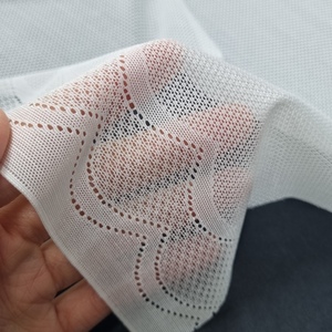 ผ้าลูกไม้ลายตาข่ายแบบสแกลลอป ยืดหยุ่น ระบายอากาศได้ดี น้ำหนักเบา ขนาด 42 ซม. ผลิตจากไนลอนผสมสแปนเด็กซ์ สำหรับชุดชั้นใน ชุดนอน และเครื่องแต่งกาย - Product Image 4