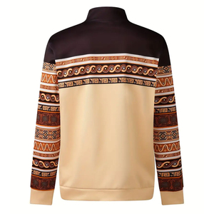 Sudadera de Alta Calidad para Hombre, con Cierre de Cremallera, Color Sólido, Mezcla de Algodón, Manga Larga, Gruesa, Informal, Básica - Product Image 2