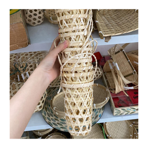 Porte-gobelet en bambou durable, poignée naturelle faite à la main, porte-boissons réutilisable, accessoire pour tasse à café pour la maison, le café et le restaurant - Product Image 1