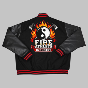 Chaqueta Bomber de Piloto Estilo Universitario Negra Lisa y Versátil con Bordado de Chenille, Chaqueta Universitaria para Hombre - Product Image 6